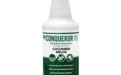 Bio Conqueror 105 Enzymatic Odor Counteractant Concentrate, Cucumber Melon, 1 Qt Bottle, 12/carton