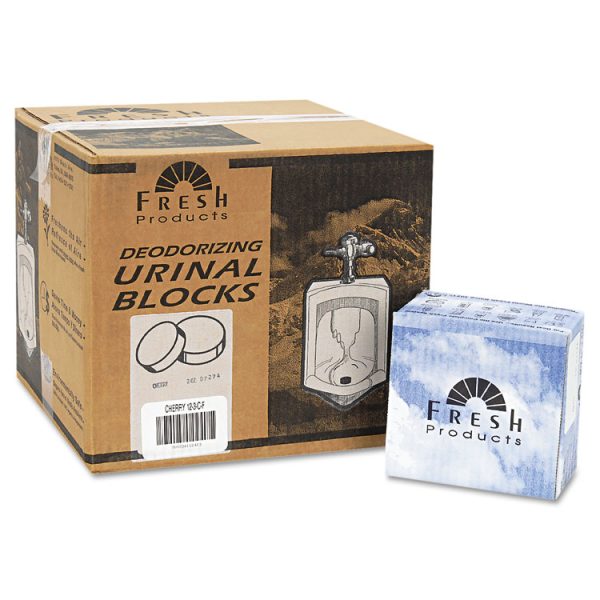 Urinal Deodorizer Blocks, Cherry Scent, 3 Oz, Red, 12/box, 12 Boxes/carton - Image 3