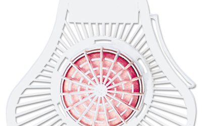 Para Urinal Screen W/deodorizer Block, Cherry Scent, 4 Oz, Dozen