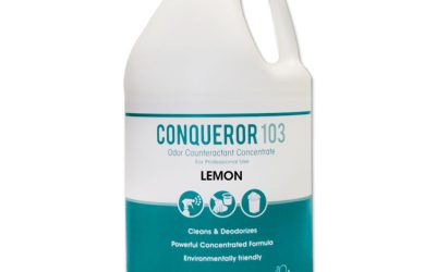 Conqueror 103 Odor Counteractant Concentrate, Lemon, 1 Gal Bottle, 4/carton
