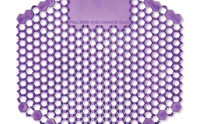 The Wave Urinal Deodorizer, Urinal Screens, Fabulous Scent, 58 G, Purple, 10/box, 6 Boxes/carton