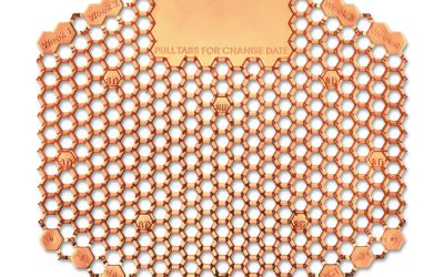 Wave 3d Urinal Deodorizer Screen, Mango Scent, Orange, 10/box