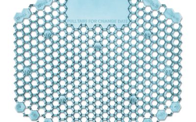 Wave 3d Urinal Deodorizer Screen, Ocean Mist Scent, Blue, 10/box, 6 Boxes/carton