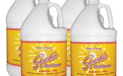 Glass Cleaner, 1 Gal Bottle Refill, 4/carton