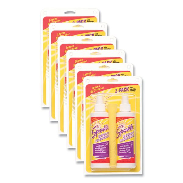 Flat Screen And Monitor Cleaner, Pleasant Scent, 8 Oz Bottle, 2/pack, 6/carton - Image 7