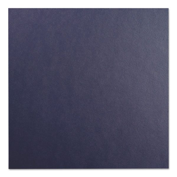 Leather-Look Presentation Covers for Binding Systems, Navy, 11.25 x 8.75, Unpunched, 100 Sets/Box - Image 2