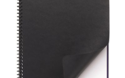 Leather-Look Presentation Covers for Binding Systems, Black, 11.25 x 8.75, Unpunched, 50 Sets/Pack