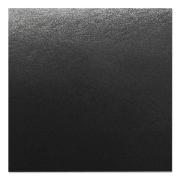 Leather-Look Presentation Covers for Binding Systems, Black, 11.25 x 8.75, Unpunched, 50 Sets/Pack - Image 2