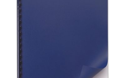 Opaque Plastic Presentation Covers for Binding Systems, Navy, 11 x 8.5, Unpunched, 50/Pack