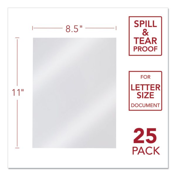 Design View Poly Presentation Covers for Binding Systems, Frost, 11 x 8.5, Unpunched, 25/Pack - Image 2