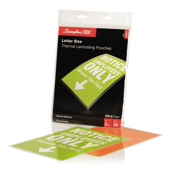 Ultraclear Thermal Laminating Pouches, 3 Mil, 9" X 11.5", Gloss Clear, 25/pack - Image 2