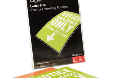 Ultraclear Thermal Laminating Pouches, 3 Mil, 9″ X 11.5″, Gloss Clear, 25/pack