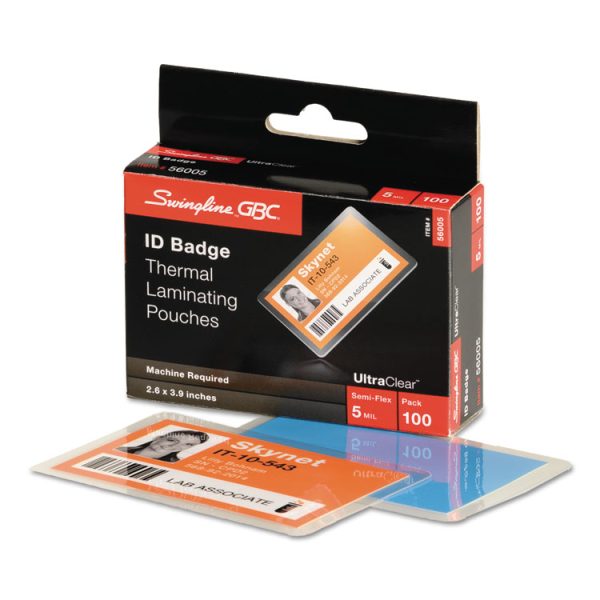 Ultraclear Thermal Laminating Pouches, 5 Mil, 3.88" X 2.63", Gloss Clear, 100/box - Image 2