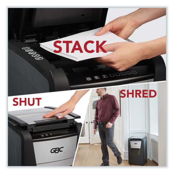 AutoFeed+ 150X Micro-Cut Home Office Shredder, 150 Auto/8 Manual Sheet Capacity - Image 7