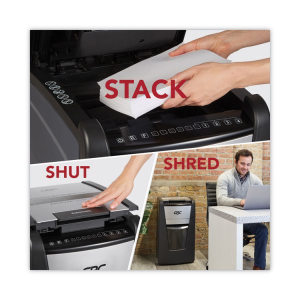 Autofeed+ 300X Super Cross-Cut Office Shredder, 300 Auto/10 Manual Sheet Capacity - Image 6