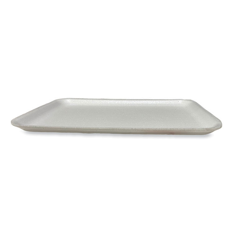 Meat Trays, 13.81 x 9.25 x 0.71, White, 100/Carton - Image 3