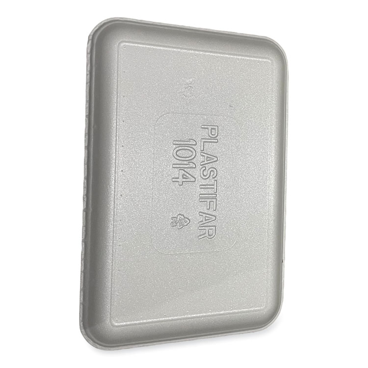 Meat Trays, 13.81 x 9.25 x 0.71, White, 100/Carton - Image 4