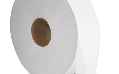 JRT Jumbo Bath Tissue, Septic Safe, 2-Ply, White, 3.3″ x 1,375 ft, 12″ dia, 6 Rolls/Carton