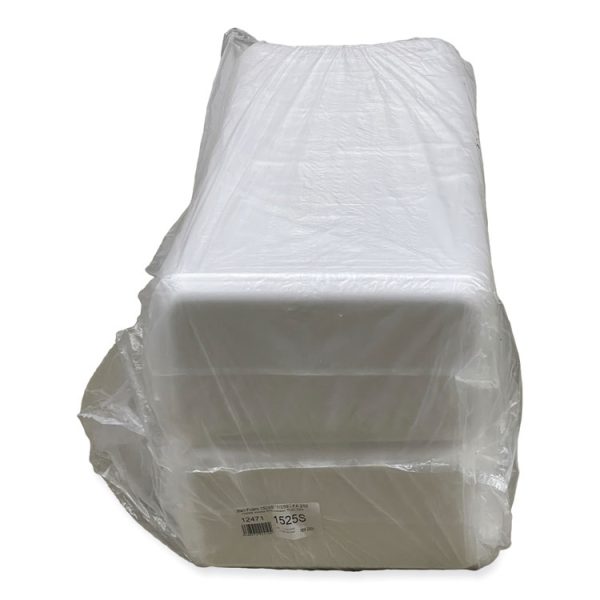 Meat Trays, #1525, 14.5 x 8 x 0.75, White, 250/Carton - Image 2