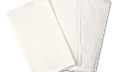 Dinner Napkins, 2-Ply, 14.5″W x 16.5″D, White, 150/Pack, 20 Packs/Carton