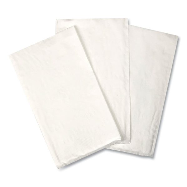 Dinner Napkins, 2-Ply, 14.5"W x 16.5"D, White, 150/Pack, 20 Packs/Carton