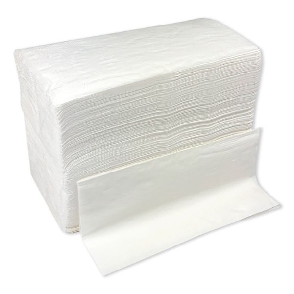 Dinner Napkins, 2-Ply, 14.5"W x 16.5"D, White, 150/Pack, 20 Packs/Carton - Image 2