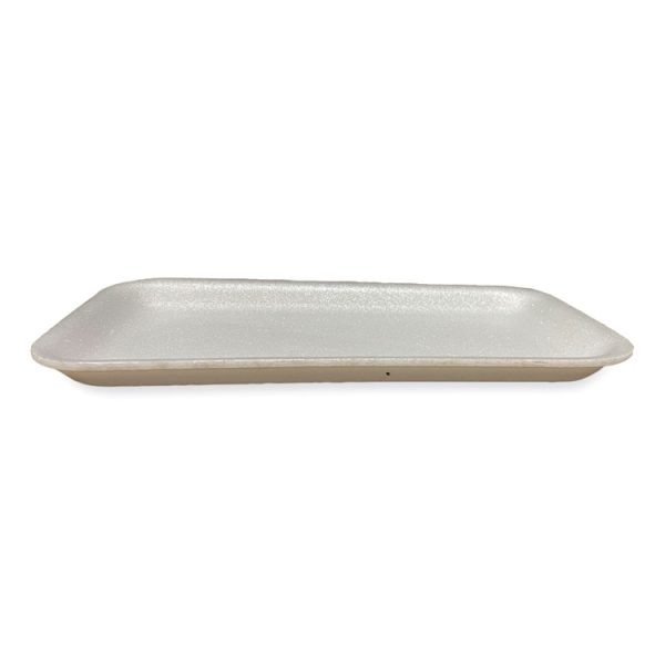 Meat Trays, #17S, 8.5 x 4.69 x 0.64, White, 500/Carton - Image 4