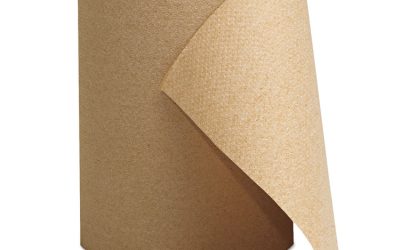 Hardwound Roll Towels, 1-Ply, 8″ x 300 ft, Brown, 12 Rolls/Carton