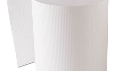 Hardwound Roll Towels, 8″ x 800 ft, White, 6 Rolls/Carton