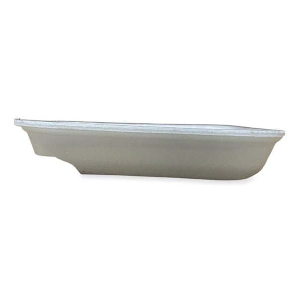 Meat Trays, #1, 5.38 x 5.38 x 1.07, White, 500/Carton - Image 3