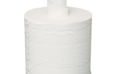 Centerpull Towels, 2-Ply, 7.3″ x 500 ft, White, 600 Roll, 6 Rolls/Carton