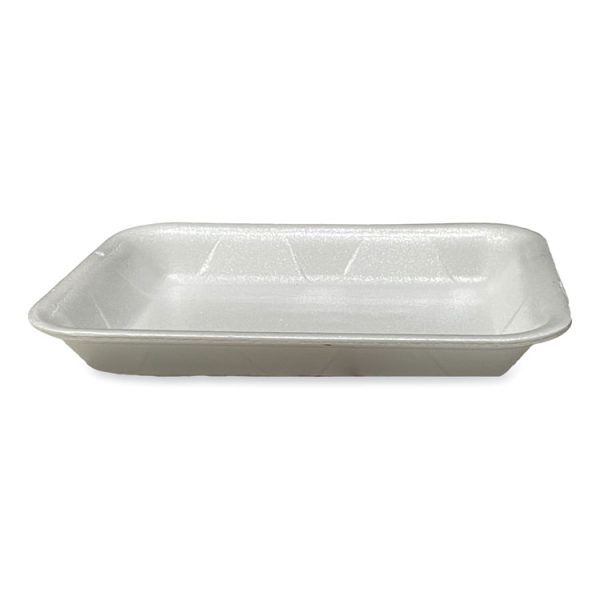 Meat Trays, #4P, 9.5 x 7.19 x 1.2, White, 500/Carton - Image 4