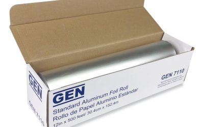 Standard Aluminum Foil Roll, 12″ X 500 Ft, 6/carton