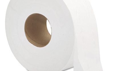 Jumbo Roll Bath Tissue, Septic Safe, 2-Ply, White, 3.3″ X 700 Ft, 12/carton