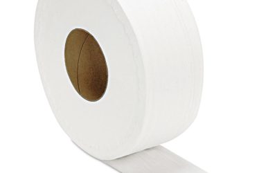 Jrt Jumbo Bath Tissue, Septic Safe, 2-Ply, White, 3.3″ X 1,000 Ft, 12 Rolls/carton
