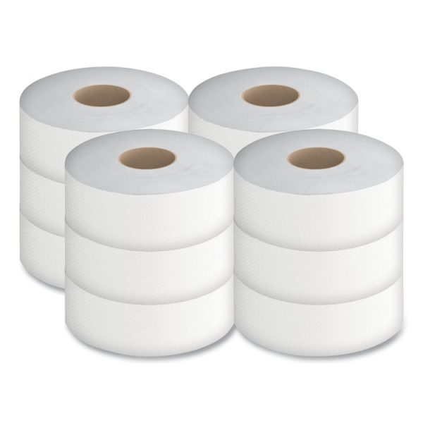 Jumbo Bath Tissue, Septic Safe, 2-Ply, White, 3.5" x 750 ft, 12/Carton - Image 2