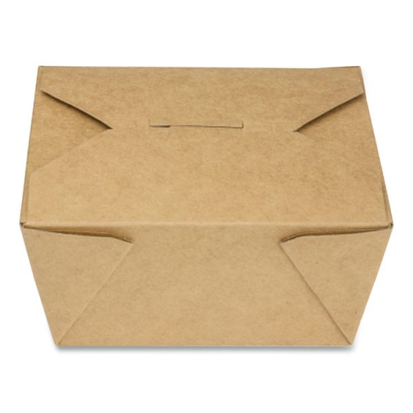 Reclosable Kraft Take-Out Box, 30 Oz, Paper, 450/carton