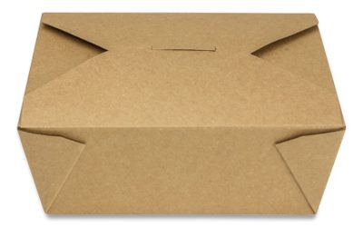 Reclosable Kraft Take-Out Box, 48 Oz, Paper, 300/carton