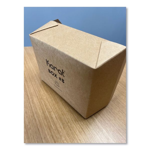 Reclosable Kraft Take-Out Box, 48 Oz, Paper, 300/carton - Image 2