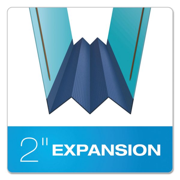 Earthwise by Pendaflex Heavy-Duty Pressboard Fastener Folders, 2" Expansion, 2 Fasteners, Letter Size, Light Blue, 25/Box - Image 4