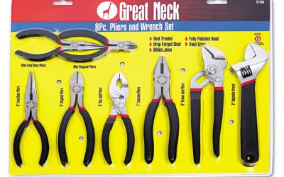 8-Piece Steel Pliers And Wrench Tool Set