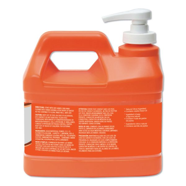 Natural Orange Pumice Hand Cleaner, Citrus, 0.5 Gal Pump Bottle, 4/carton - Image 3