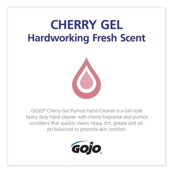 Cherry Gel Pumice Hand Cleaner, Cherry Scent, 1 Gal Bottle, 2/carton - Image 3