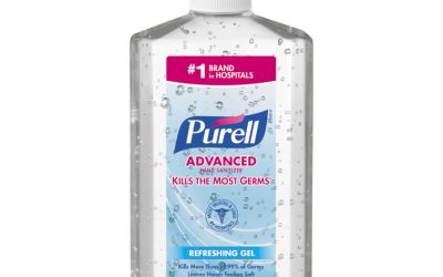 Advanced Hand Sanitizer Refreshing Gel, 20 oz Pump Bottle, Clean Scent, 12/Carton