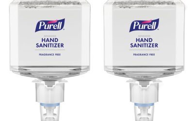 Advanced Hand Sanitizer Gentle and Free Foam, 1,200 mL Refill, Fragrance-Free, For ES4 Dispensers, 2/Carton