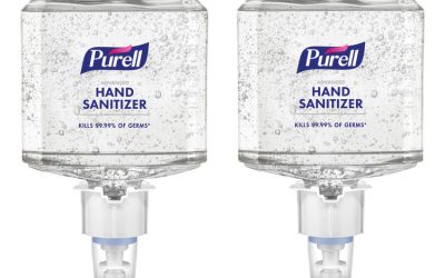 Advanced Hand Sanitizer Gel Refill, 1,200 mL, Clean Scent, For ES4 Dispensers, 2/Carton