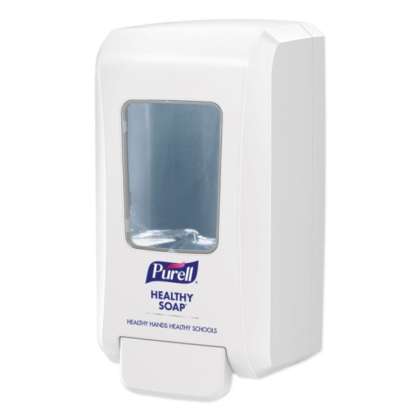 FMX-20 Soap Push-Style Dispenser, 2,000 mL, 4.68 x 6.5 x 11.66, For K-12 Schools, White, 6/Carton - Image 2