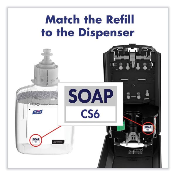 Cs6 Soap Touch-Free Dispenser, 1,200 Ml, 4.88 X 8.8 X 11.38, White - Image 6