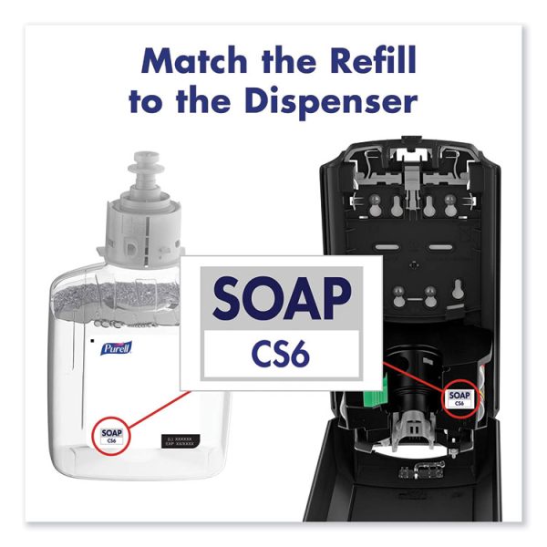 Cs6 Soap Touch-Free Dispenser, 1,200 Ml, 4.88 X 8.8 X 11.38, Graphite - Image 6