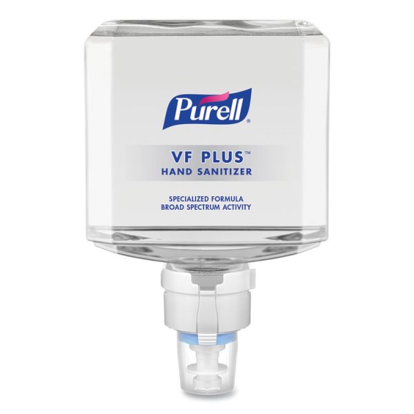 Vf Plus Hand Sanitizer Gel, 1,200 Ml Refill Bottle, Fragrance-Free, For Es8 Dispensers, 2/Carton